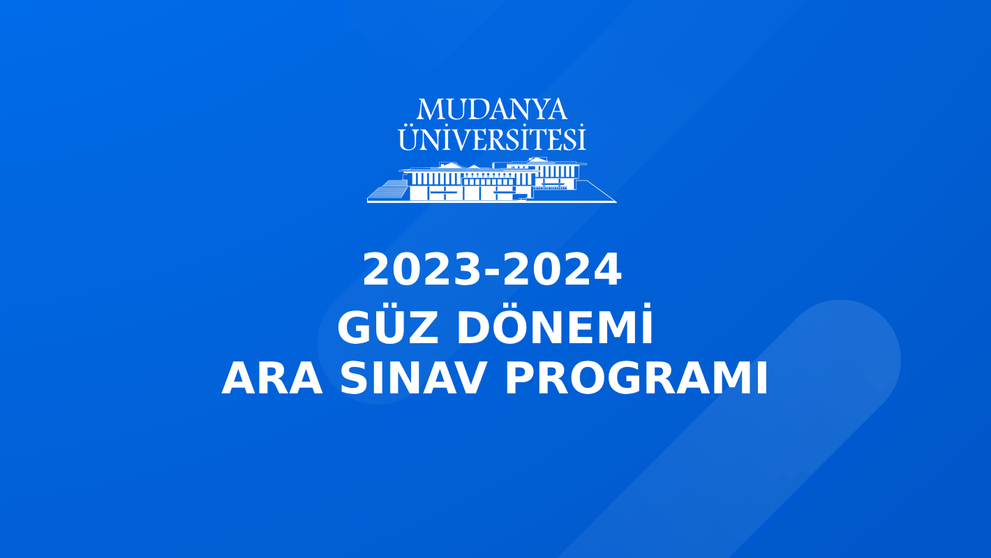 2023-2024 Güz Dönemi Ara Sınav Programı