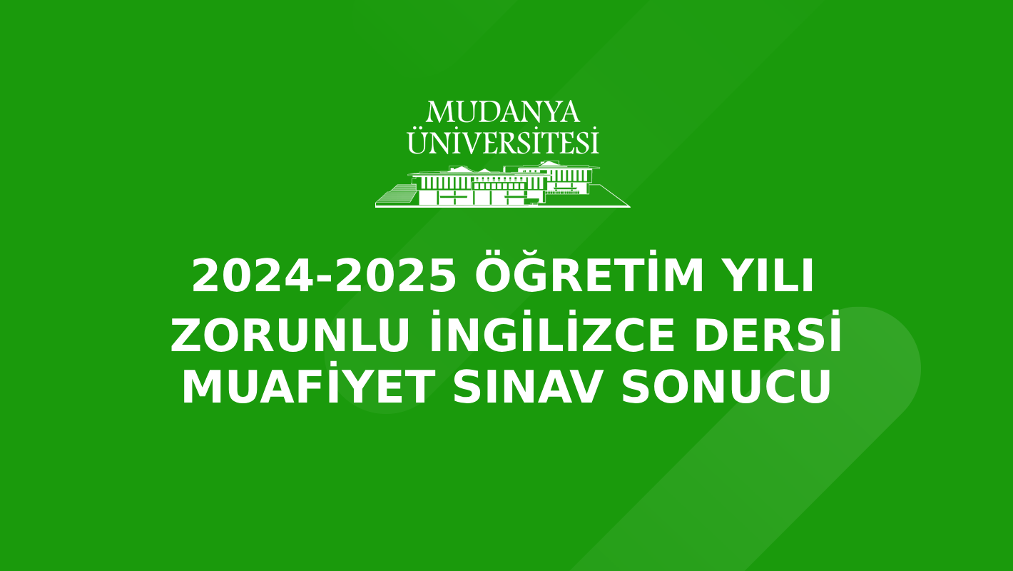 Zorunlu İngilizce Dersi Muafiyet Sınav Sonucu Hakkında