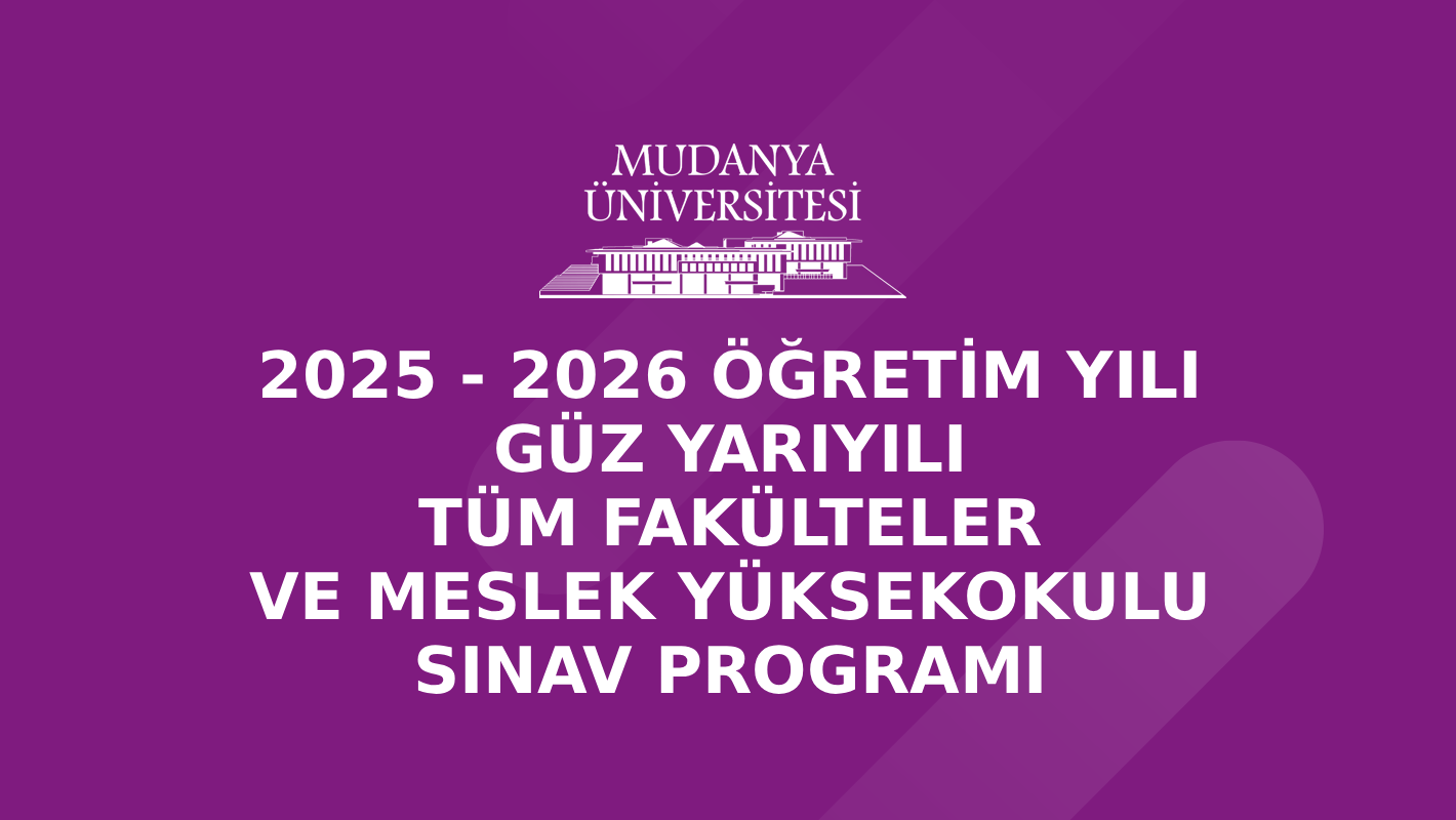 2025-2026 Öğretim Yılı Güz Yarıyılı Tüm Fakülteler ve Meslek Yüksekokulu Ara Sınav Programı