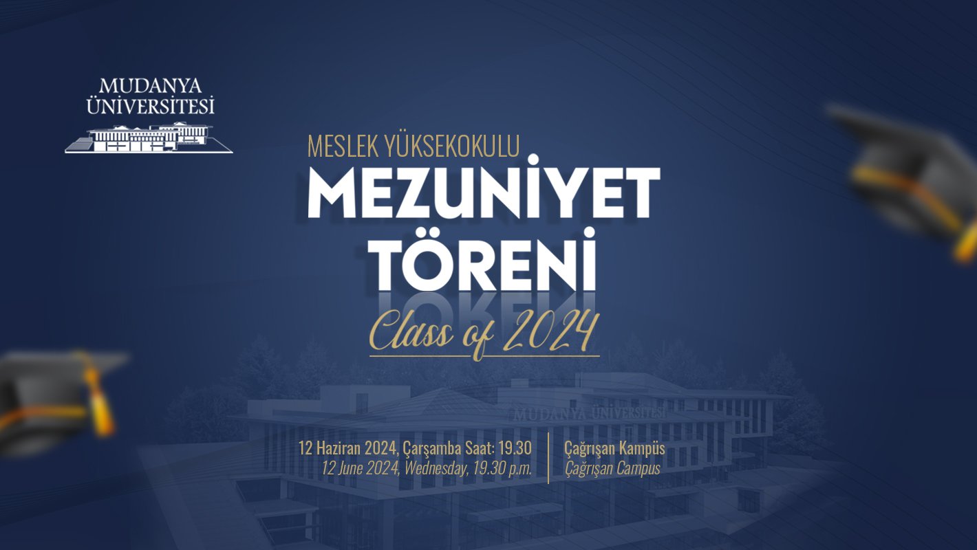2023-2024 MUDU Meslek Yüksekokulu Mezuniyet Töreni Hakkında Önemli Bilgilendirme