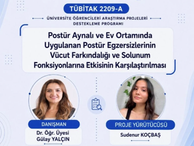Fizyoterapi ve Rehabilitasyon Bölümü Öğrencilerinden TÜBİTAK 2209-A Başarısı