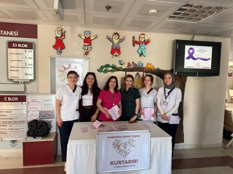 Dörtçelik Çocuk Hastalıkları Hastanesi 01-07 Nisan Kanser Haftası Farkındalık Etkinliği