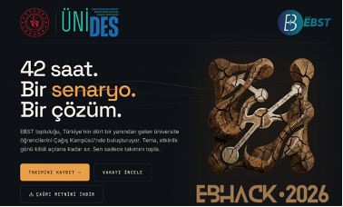 Öğrencilerimiz EBST Hackathon'da İkincilik Elde Etti